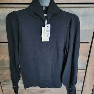 Solid black turtleneck Ramy Brook